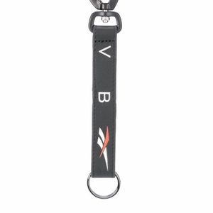 Reebok Victoria Beckham Black leather keychain NWT